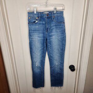 Madewell The High-Rise Slim Crop Boyjean Denim Jeans Women's Size 26